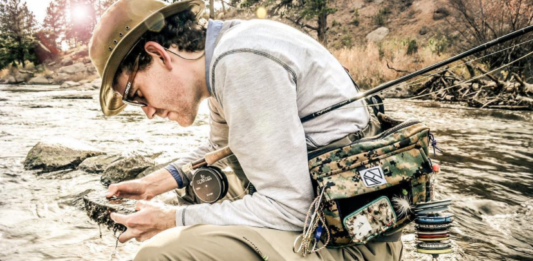 fly fishing sling pack