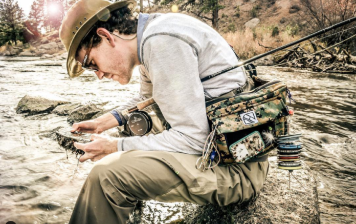fly fishing sling pack