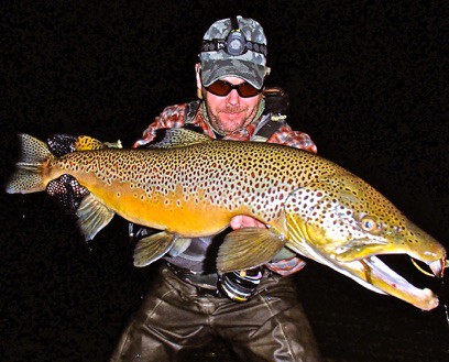 streamer fishing for trout