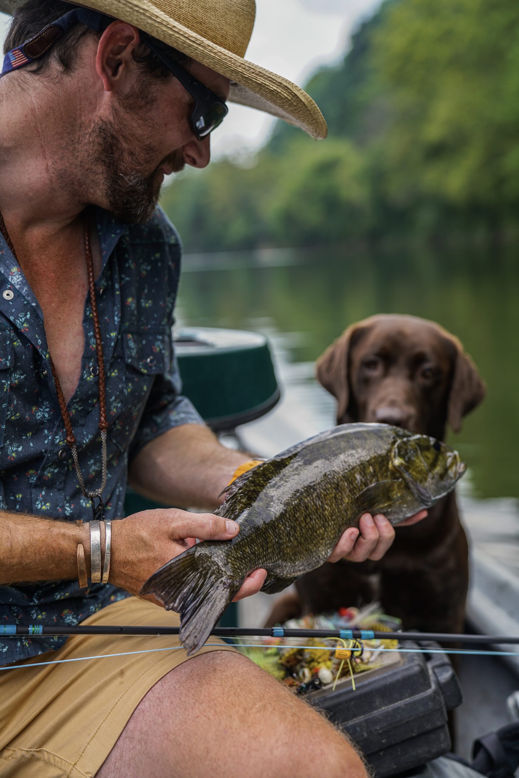 Wesley with a Smallmouth Bass