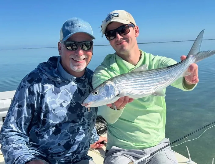 Craig and Warren fishing for bonefish in the Keys