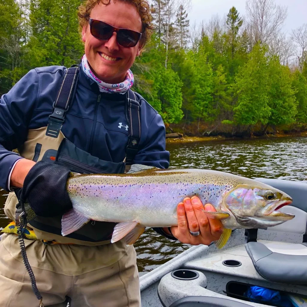 fishing smaller flies for Great Lakes steelhead and salmon - Alex Belonga