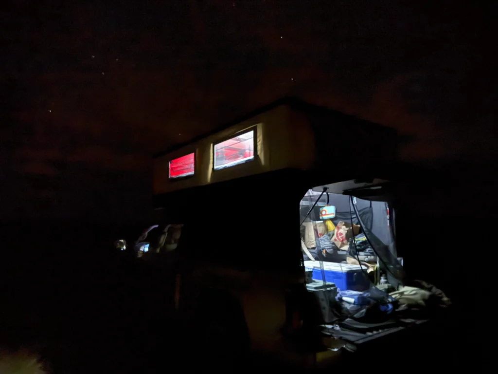 Four wheel camper Project M set up