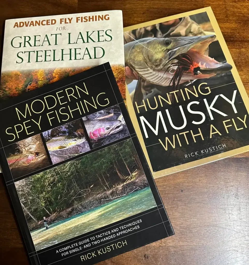 Fly fishing books by Rick Kustich including Hunting Musky with a Fly and Modern Spey Fishing