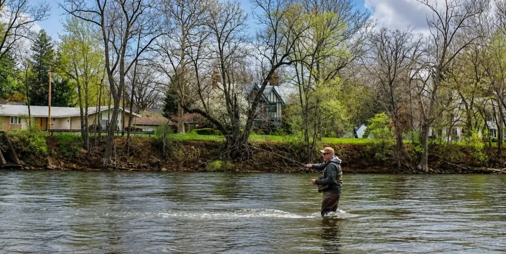 Swinging for Steelhead in Indiana with Tim Scott